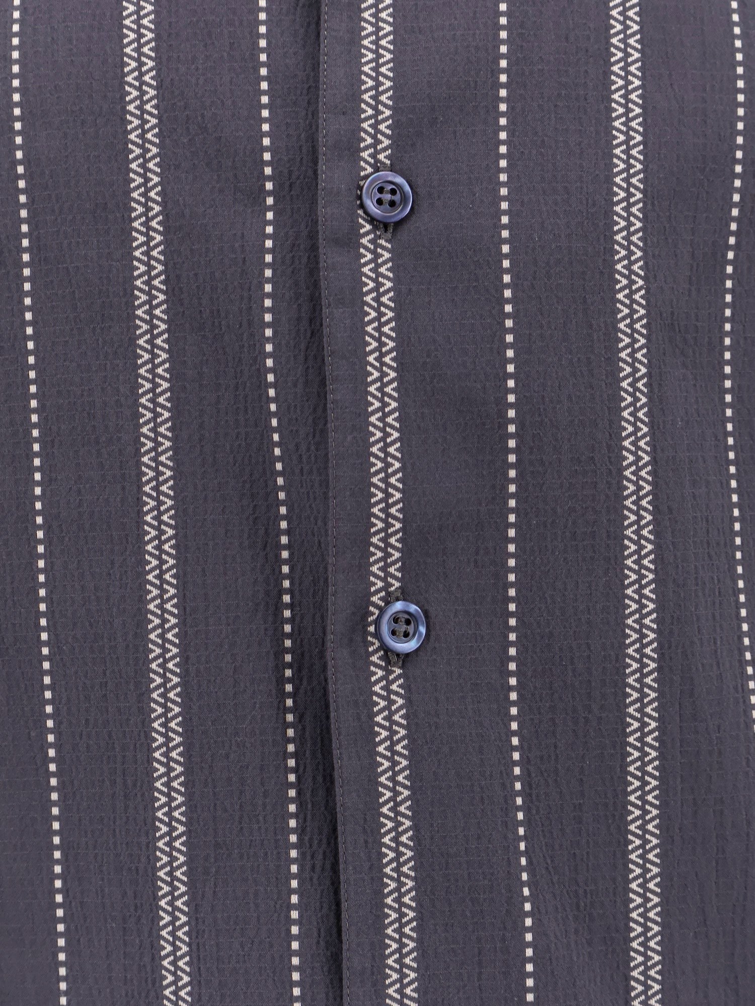 Brunello Cucinelli Baumwollhemd mit Streifenmuster