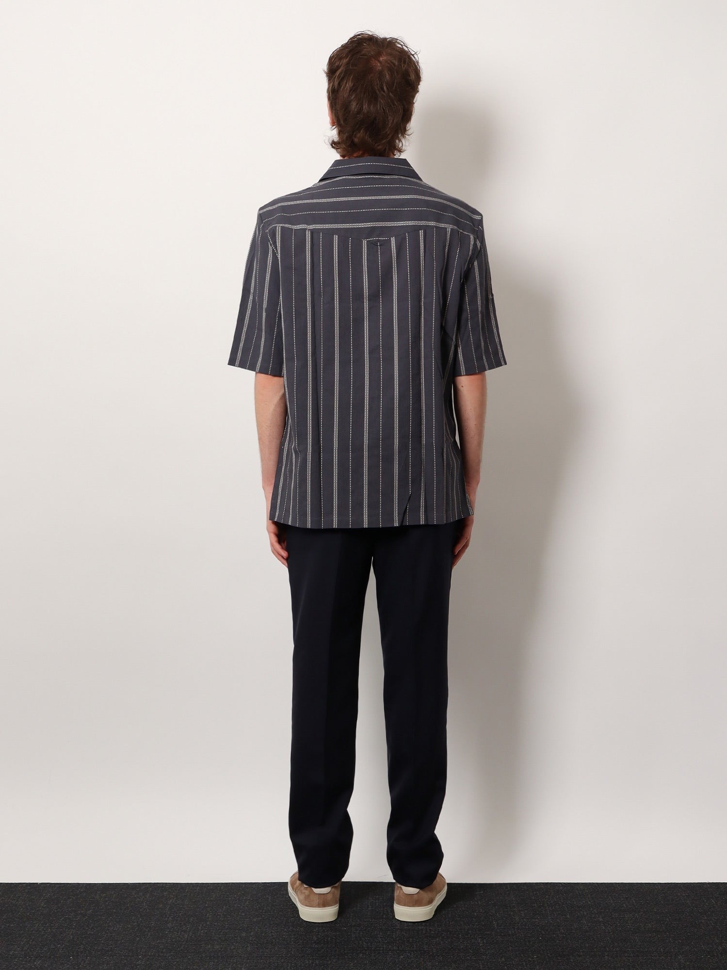 Brunello Cucinelli Baumwollhemd mit Streifenmuster