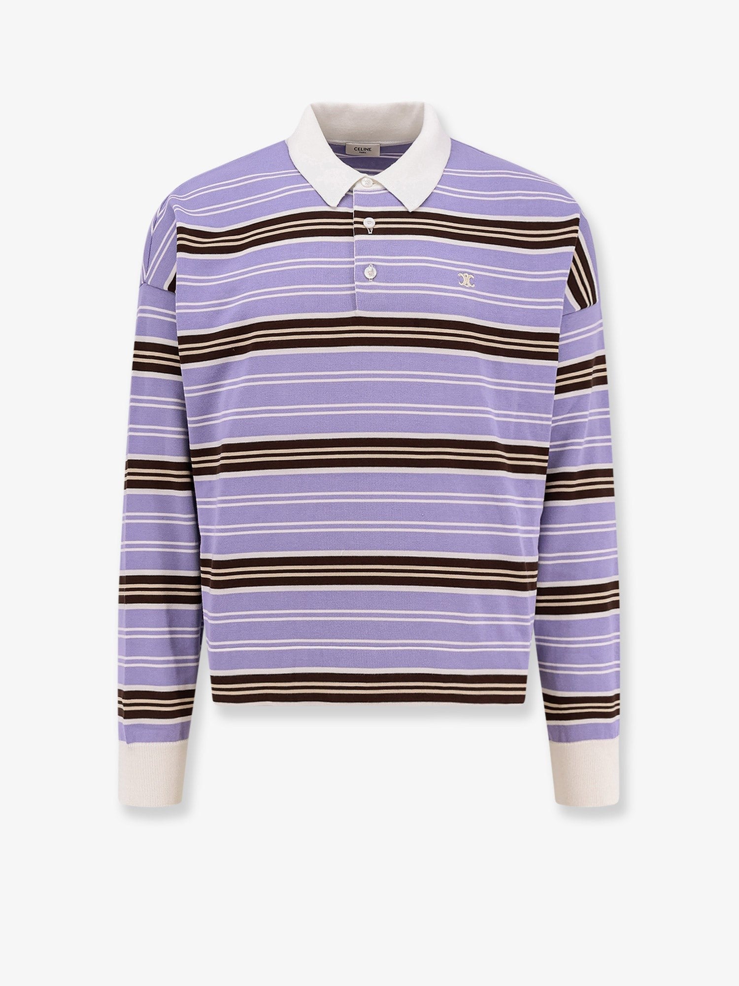 Celine Pruhovaná bavlněná polokošile