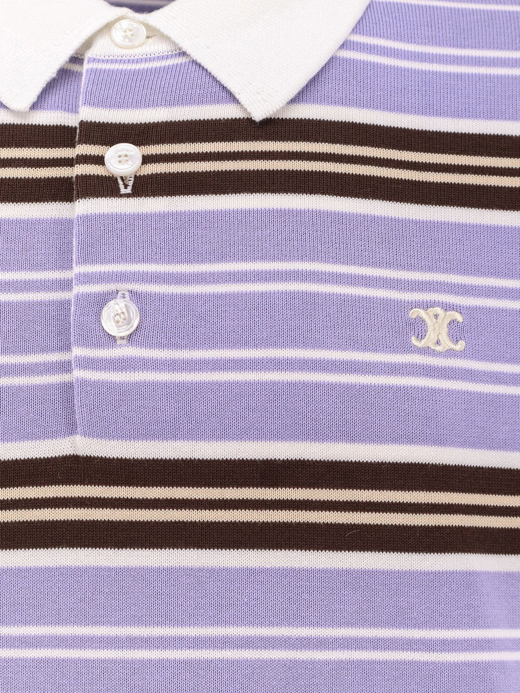 Celine Pruhovaná bavlněná polokošile