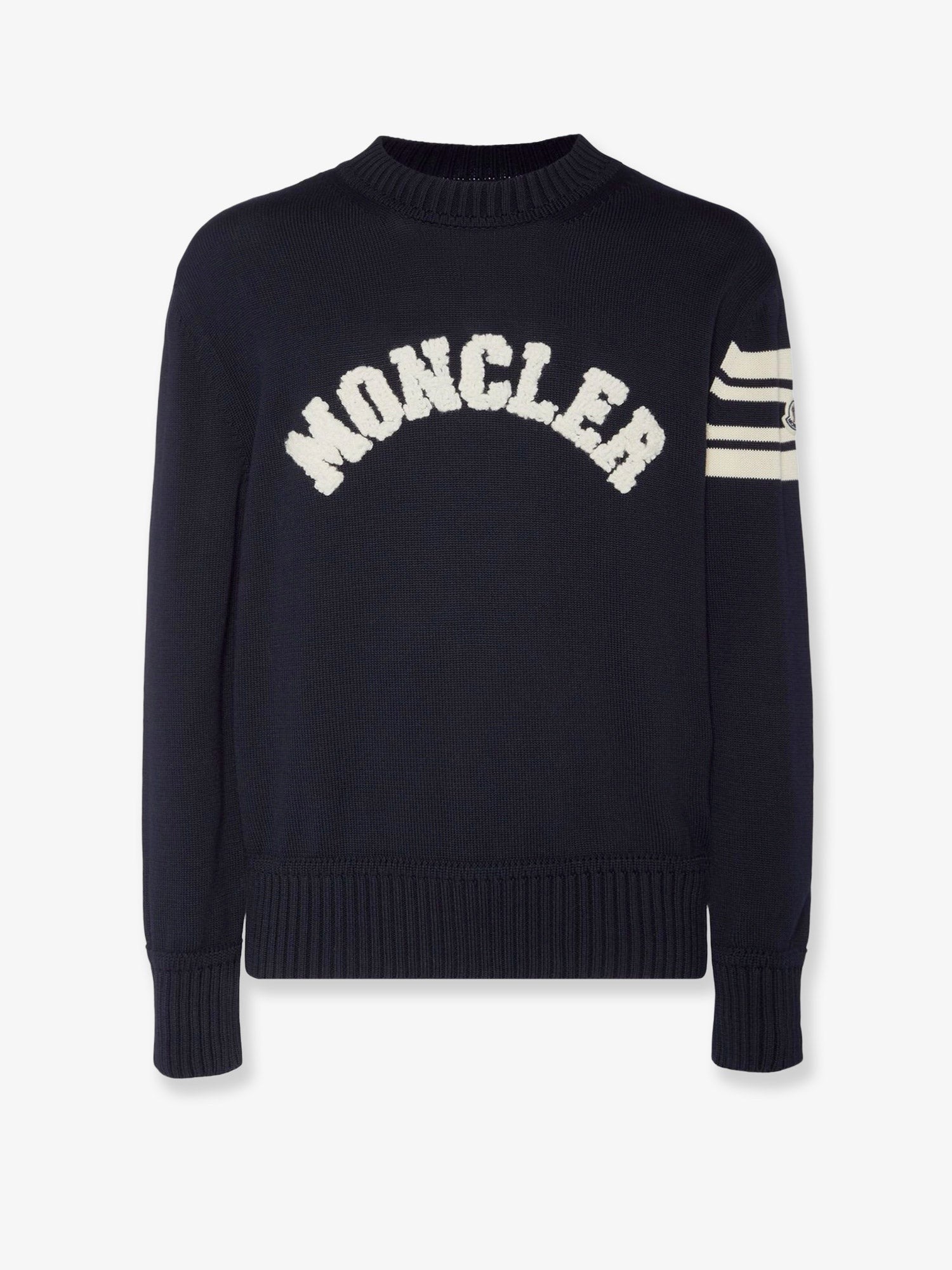 Moncler Pamut pulóver logó rátéttel