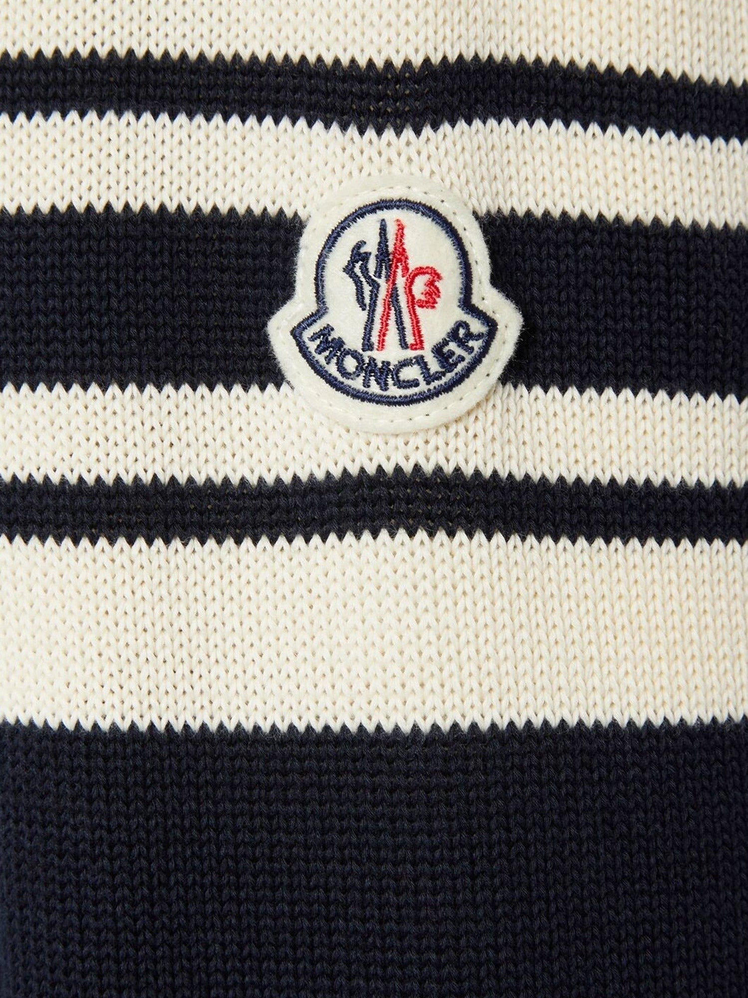 Moncler Pamut pulóver logó rátéttel