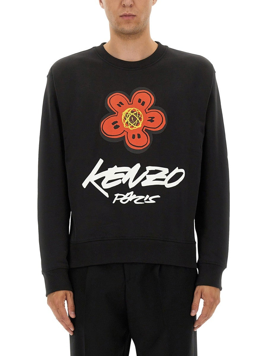 Kenzo BAUMWOLL-SWEATSHIRT "KENZO X FUTURA 2000"