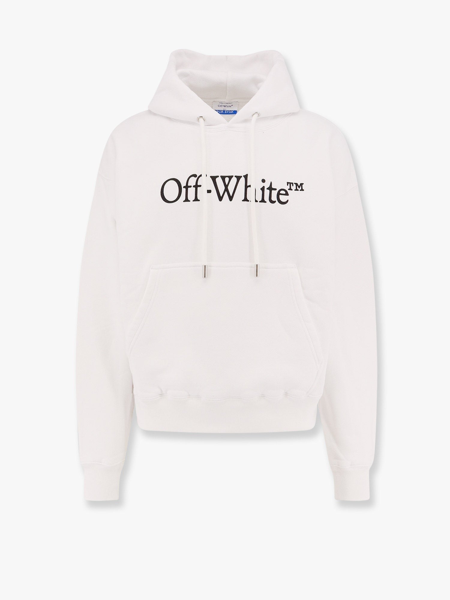 Off White Cotton sweatshirt whit frontal logo print