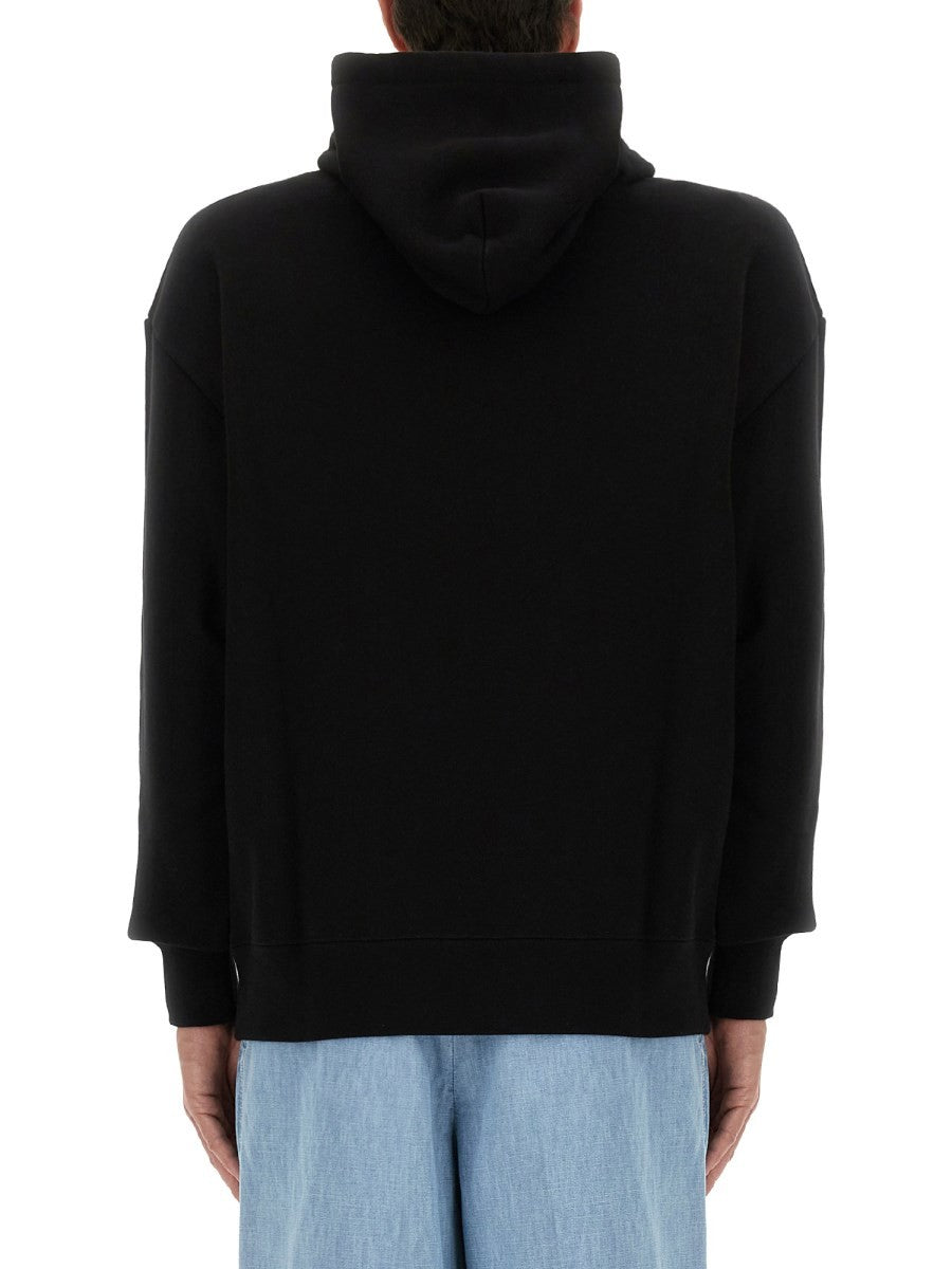 Valentino BAUMWOLL-SWEATSHIRT MIT „CHAT DE LA MAISON“-PATCH