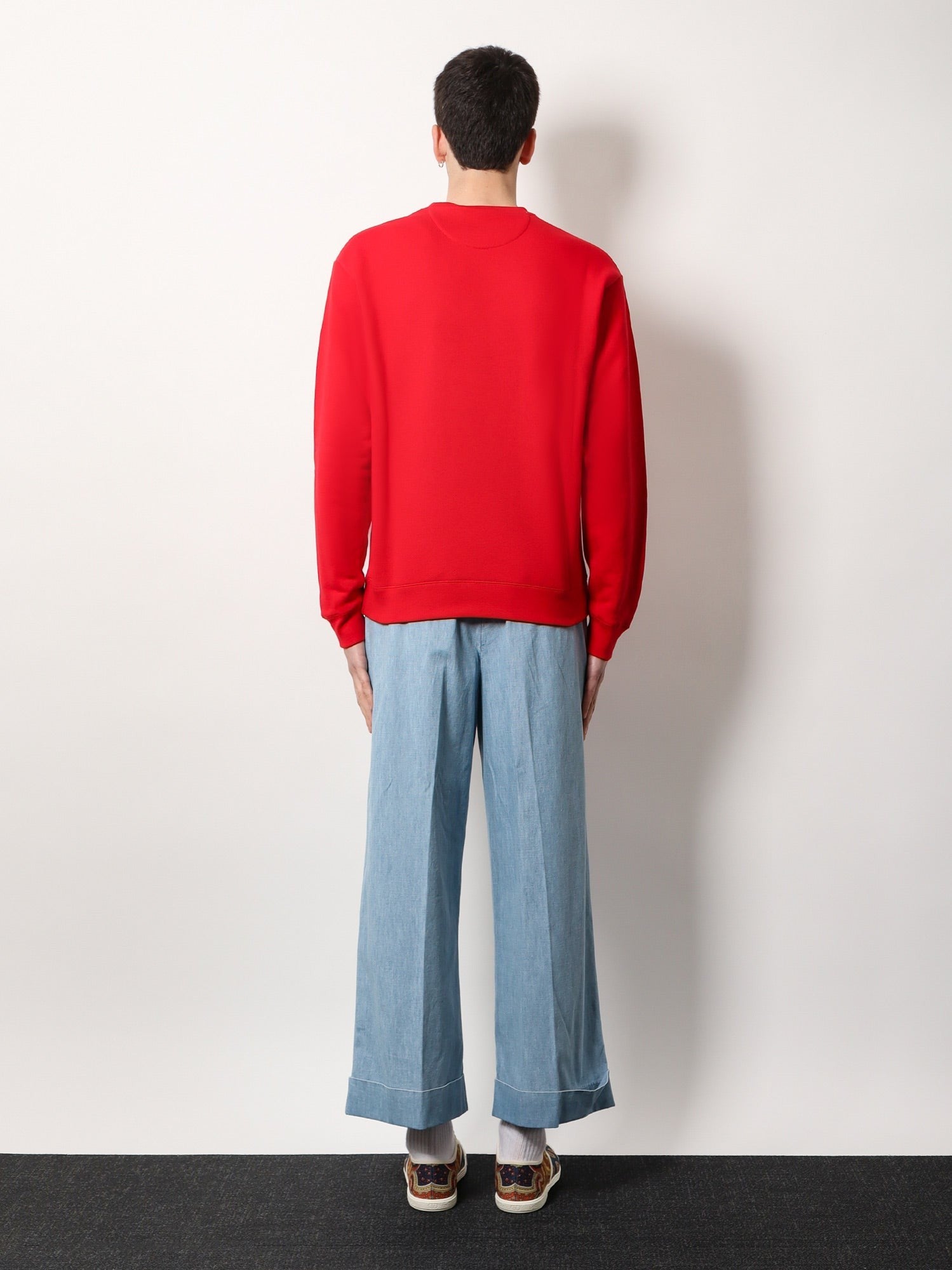 Valentino Baumwoll-Sweatshirt mit frontalem „chez Valentino“-Print