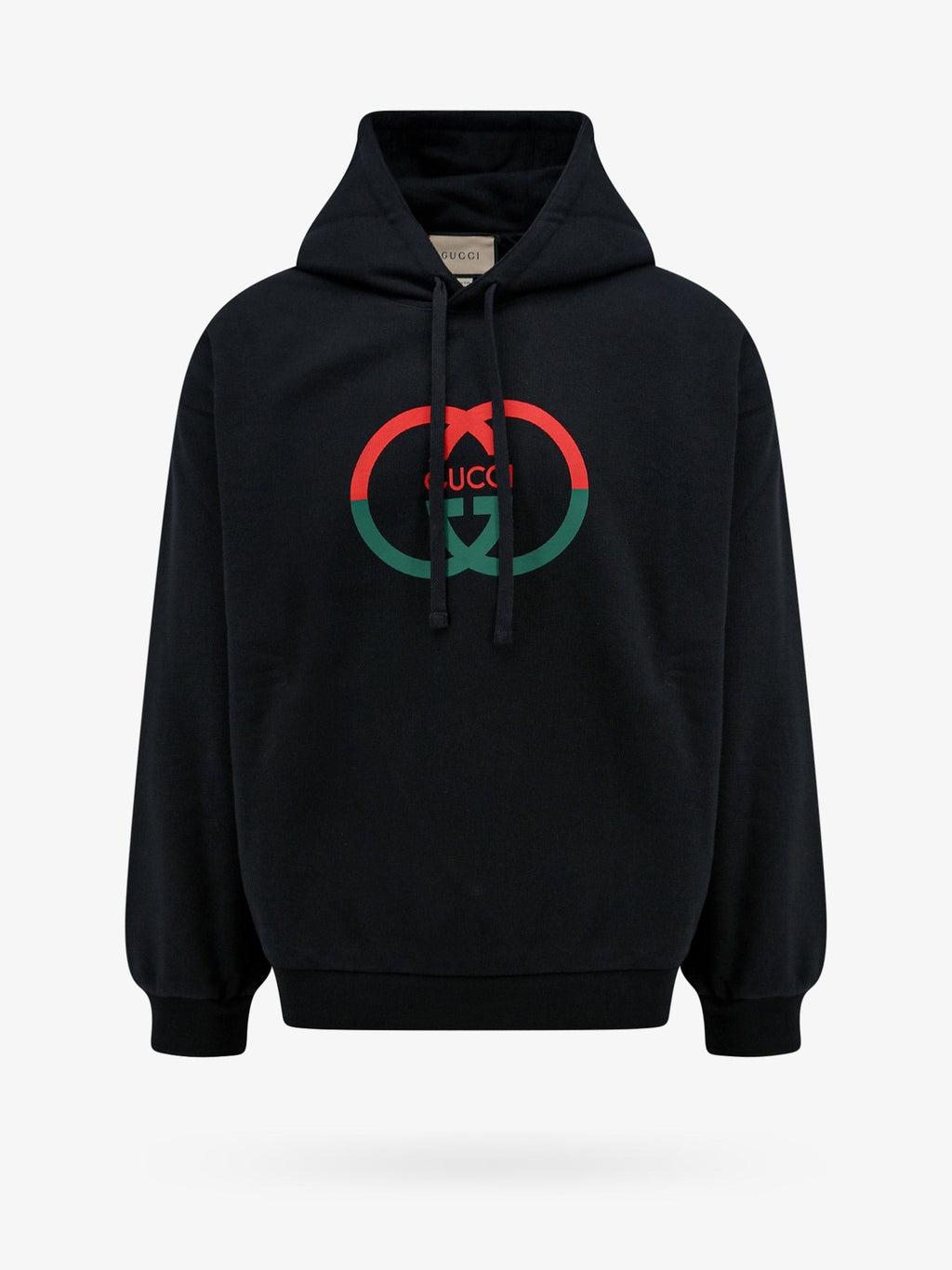 Gucci medvilninis džemperis su priekiniu logotipu