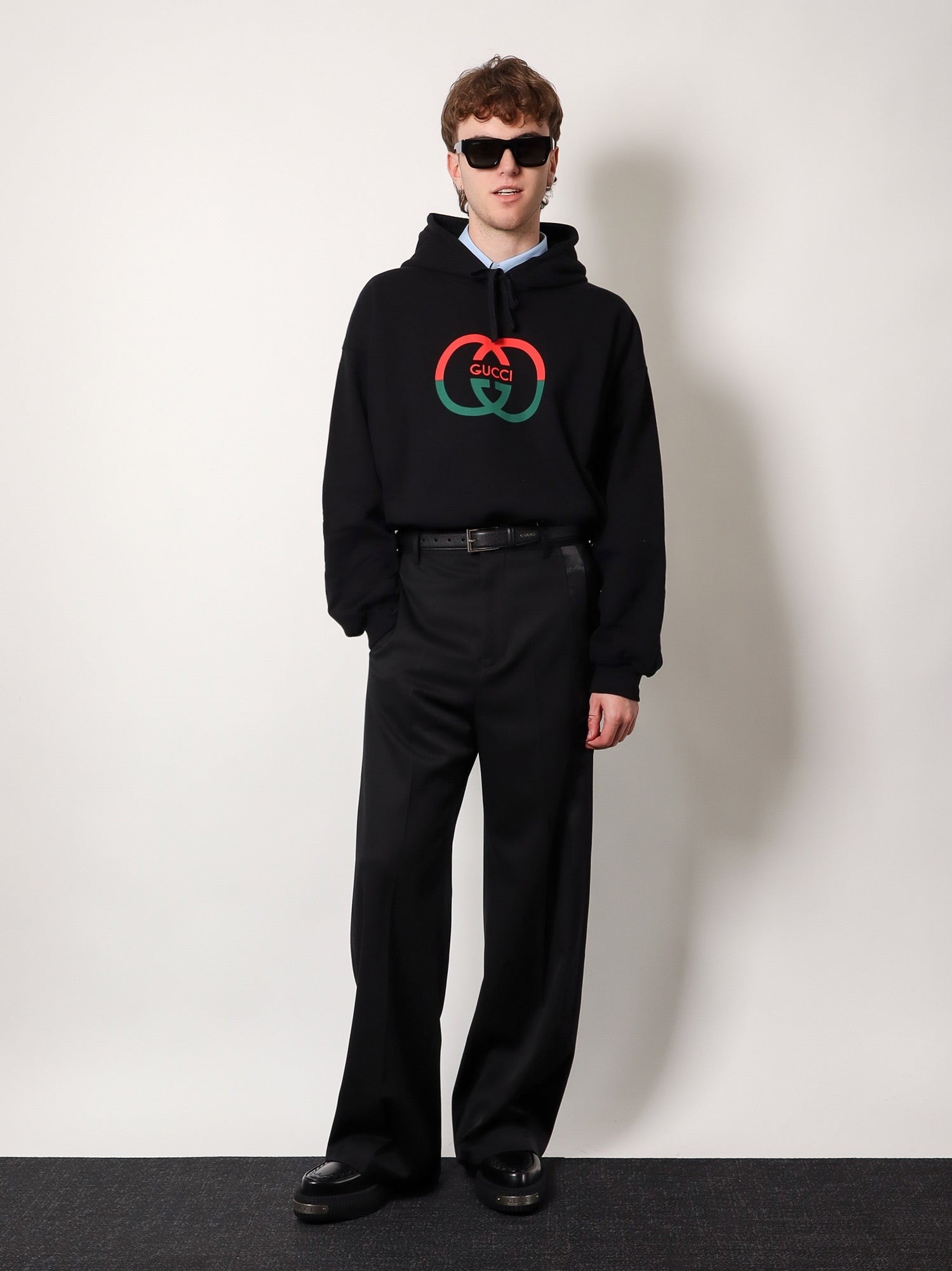 Gucci Sweatshirt en coton avec logo frontal
