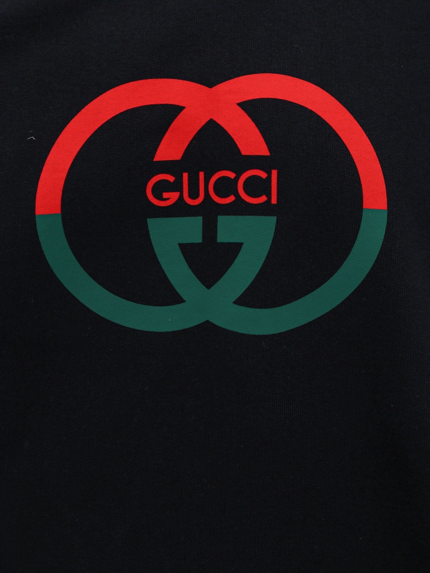 Gucci Sweatshirt en coton avec logo frontal