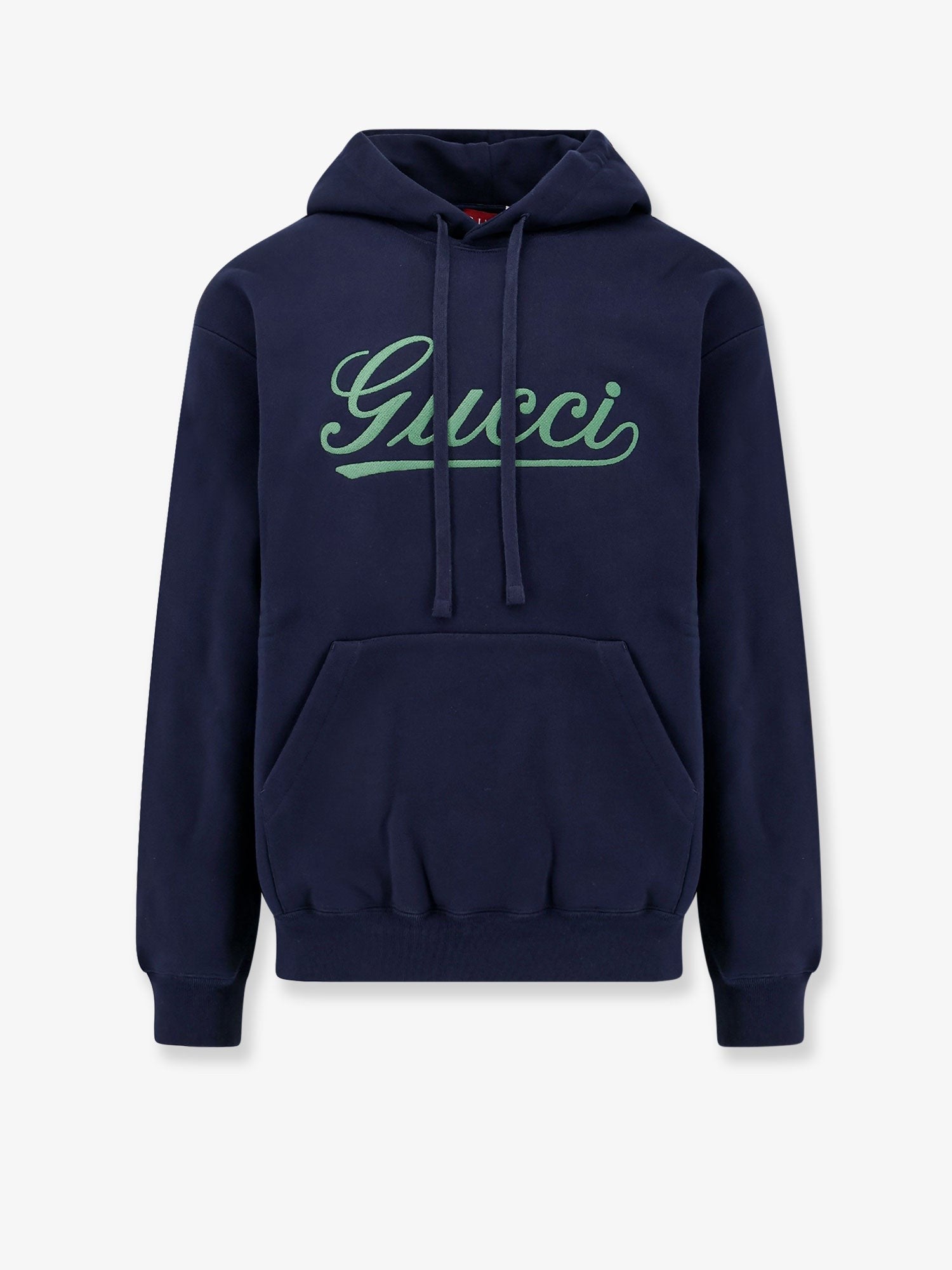 Sweat-shirt en coton Gucci avec broderie Gucci sur le devant