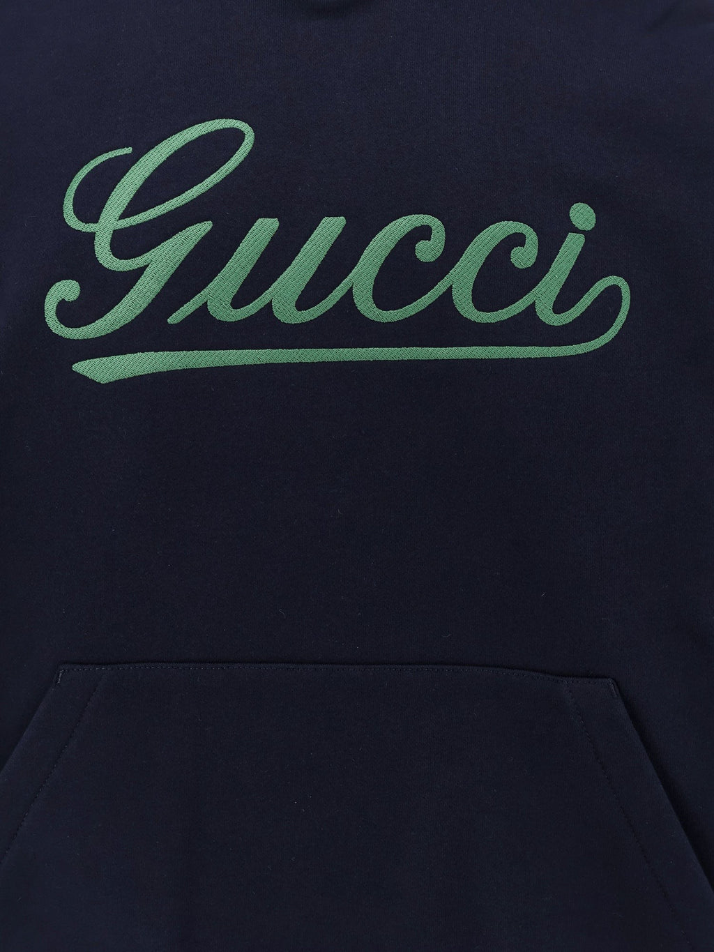 Sweat-shirt en coton Gucci avec broderie Gucci sur le devant