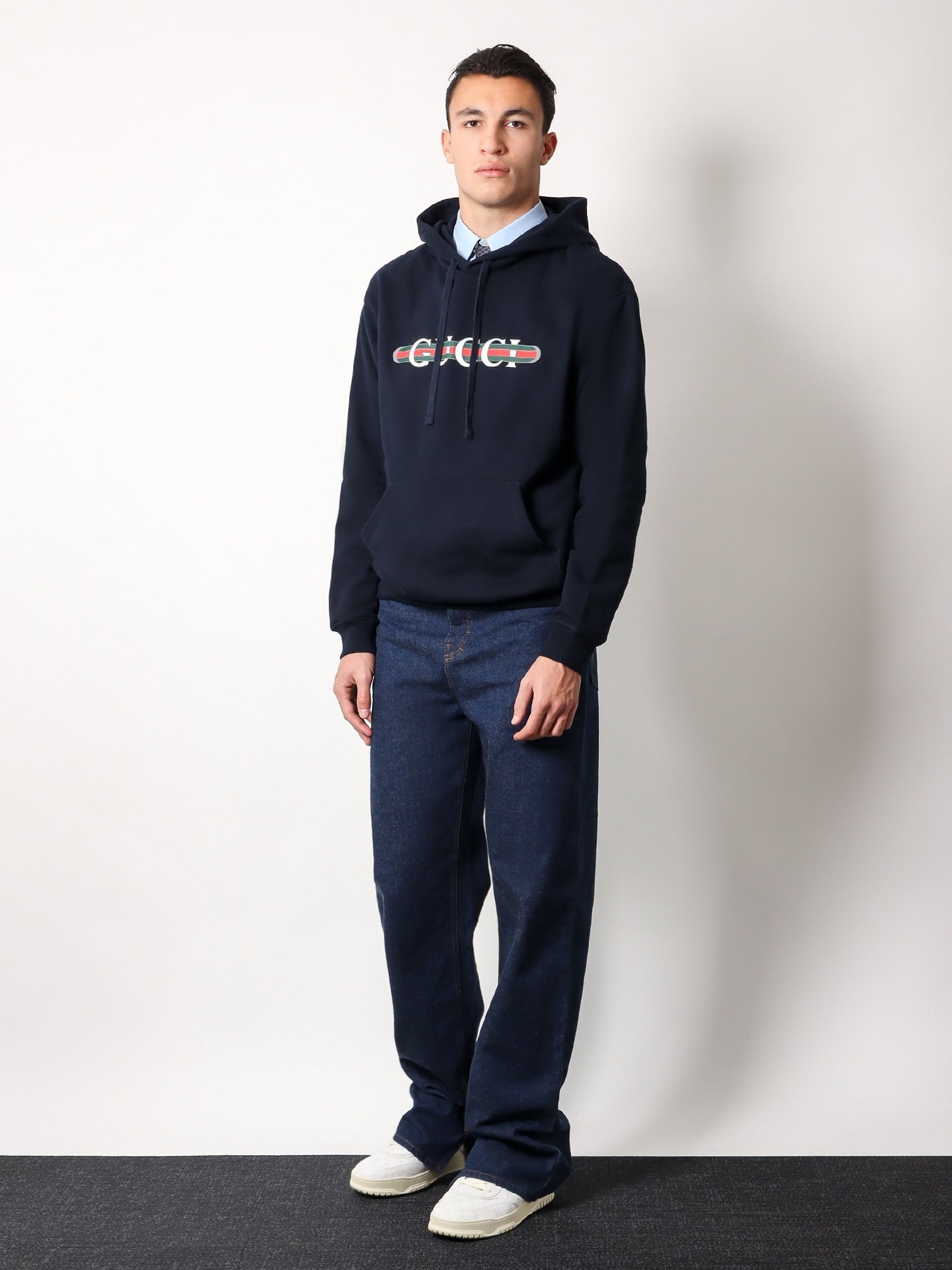 Sweat-shirt en coton Gucci avec imprimé toile Gucci