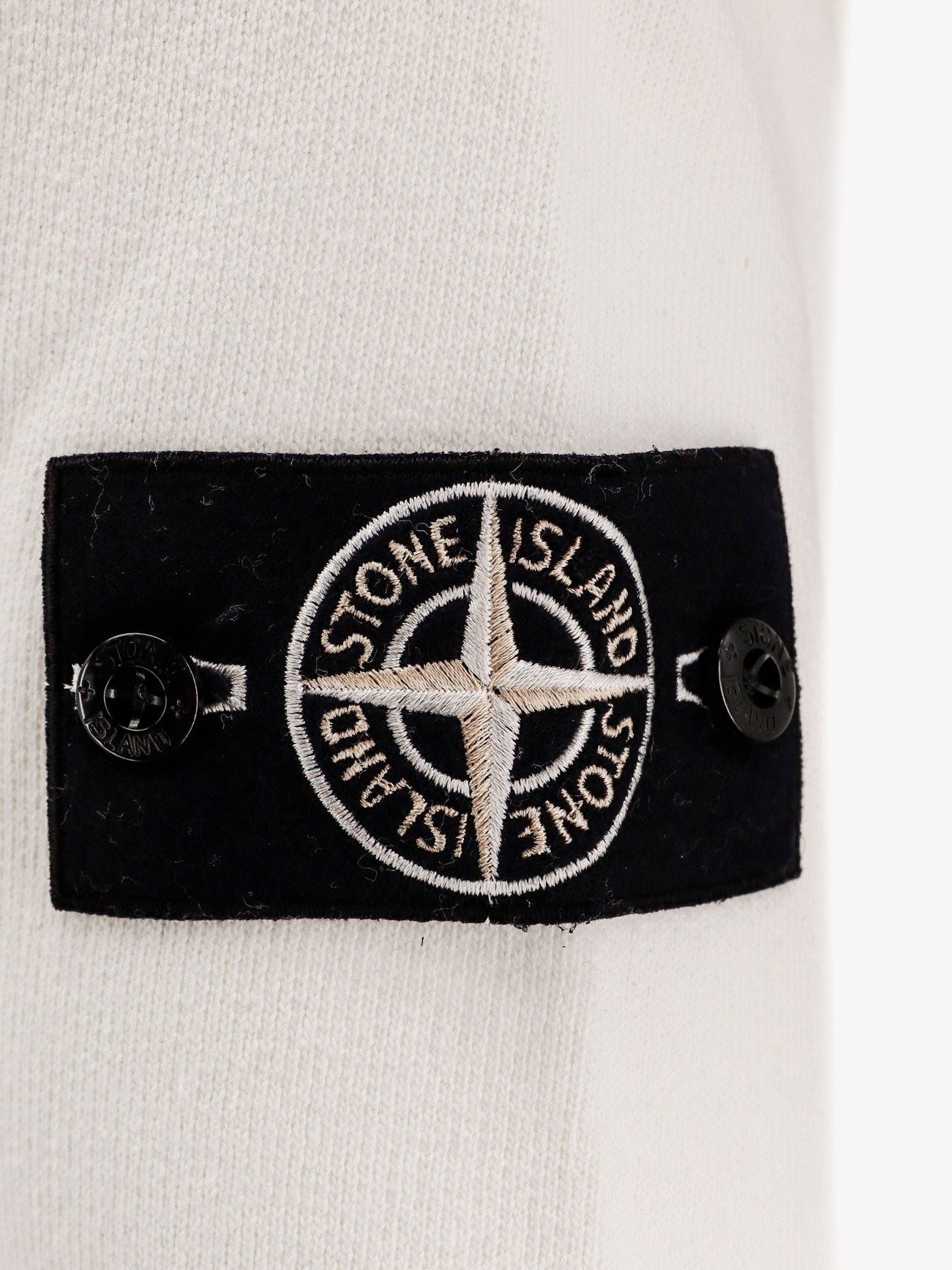 Stone Island Cotton sweatshirt with knitted insert