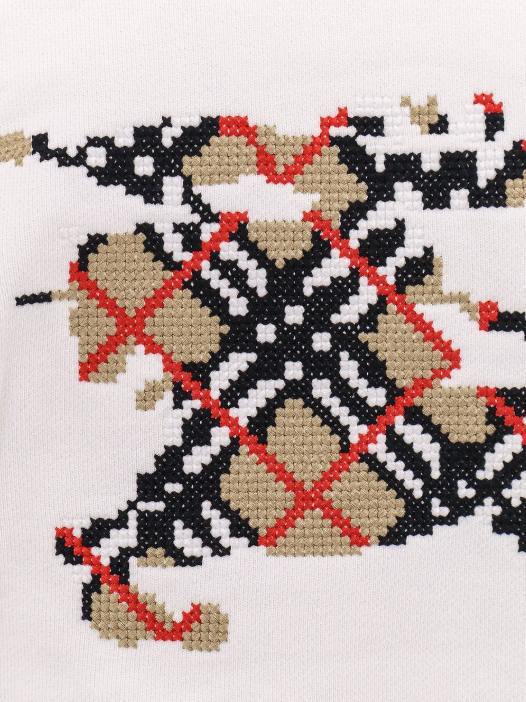 Burberry Bomullssweater med logo-broderi