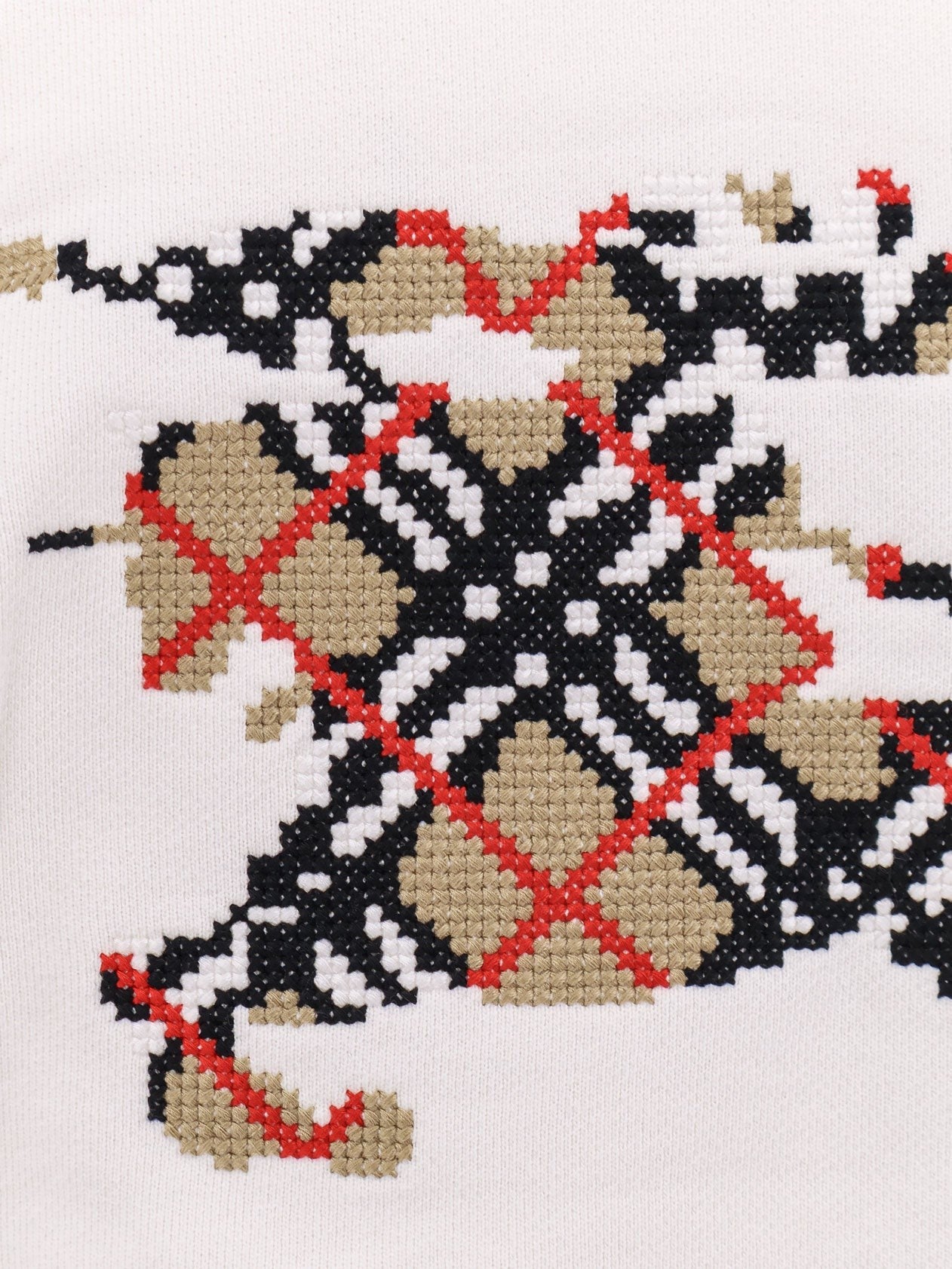 Burberry Camisola de algodão com bordado de logótipo