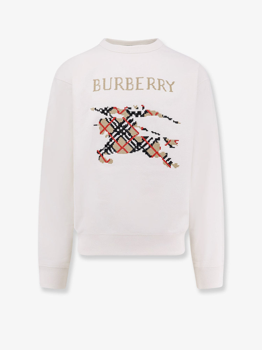 Burberry Bomullssweater med logo-broderi
