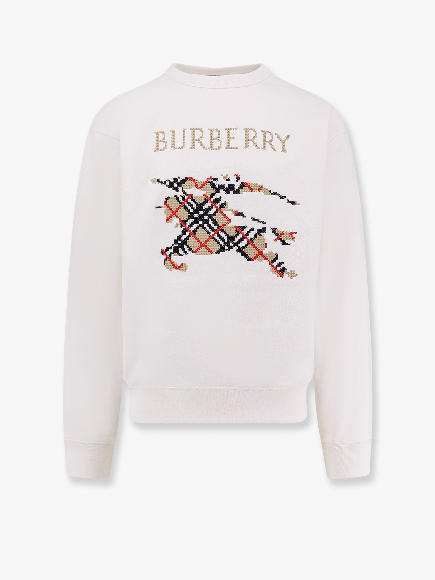 Burberry Camisola de algodão com bordado de logótipo