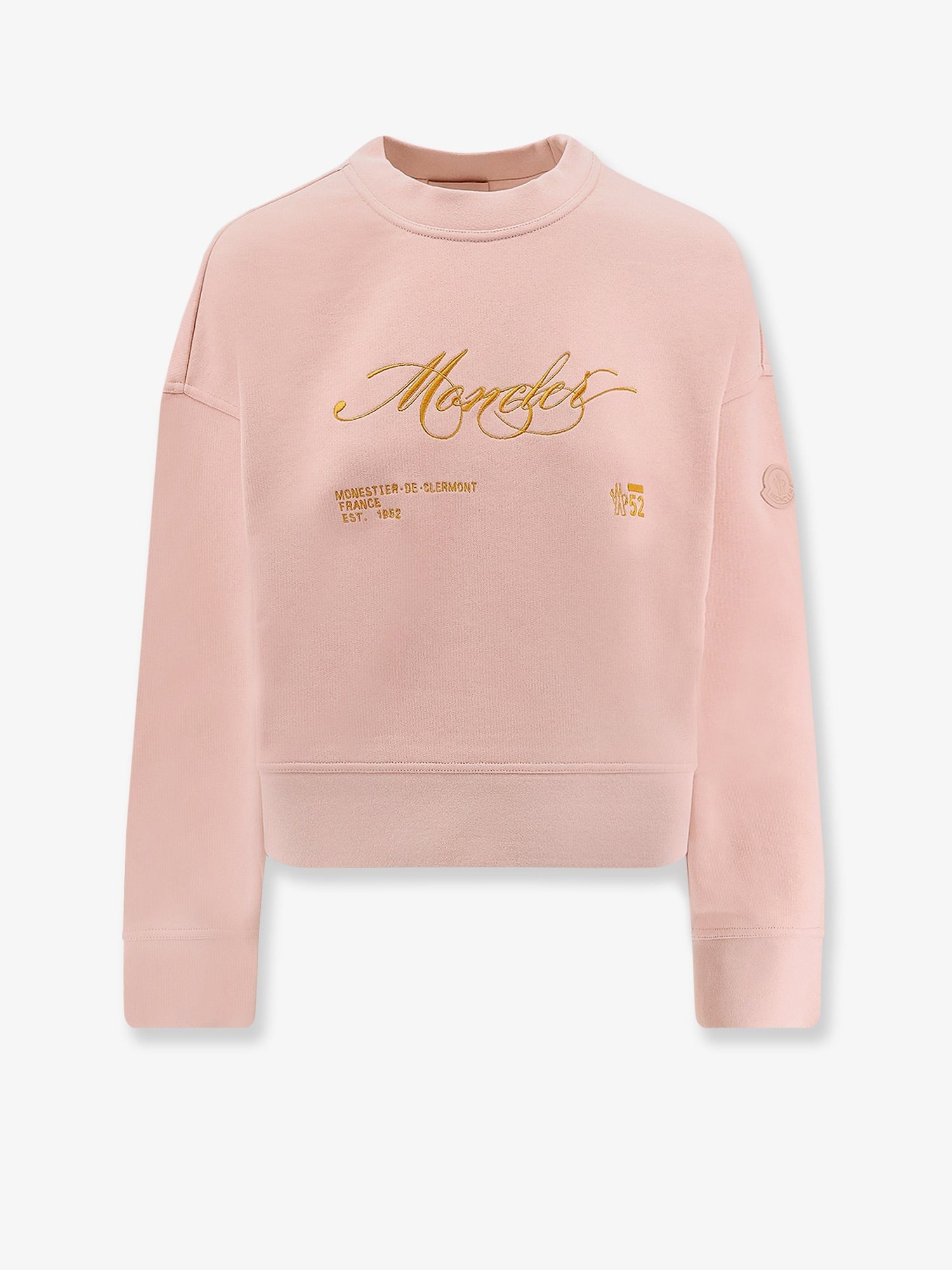 Moncler Bavlněná mikina s nášivkou loga