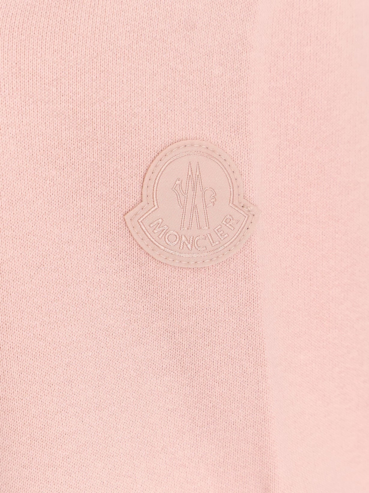 Moncler Bavlněná mikina s nášivkou loga