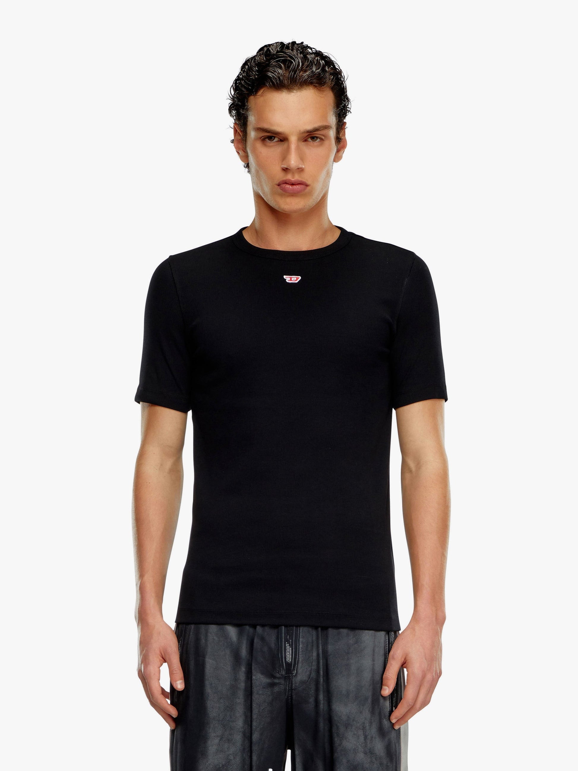 Diesel Bavlněné tričko s předním logem