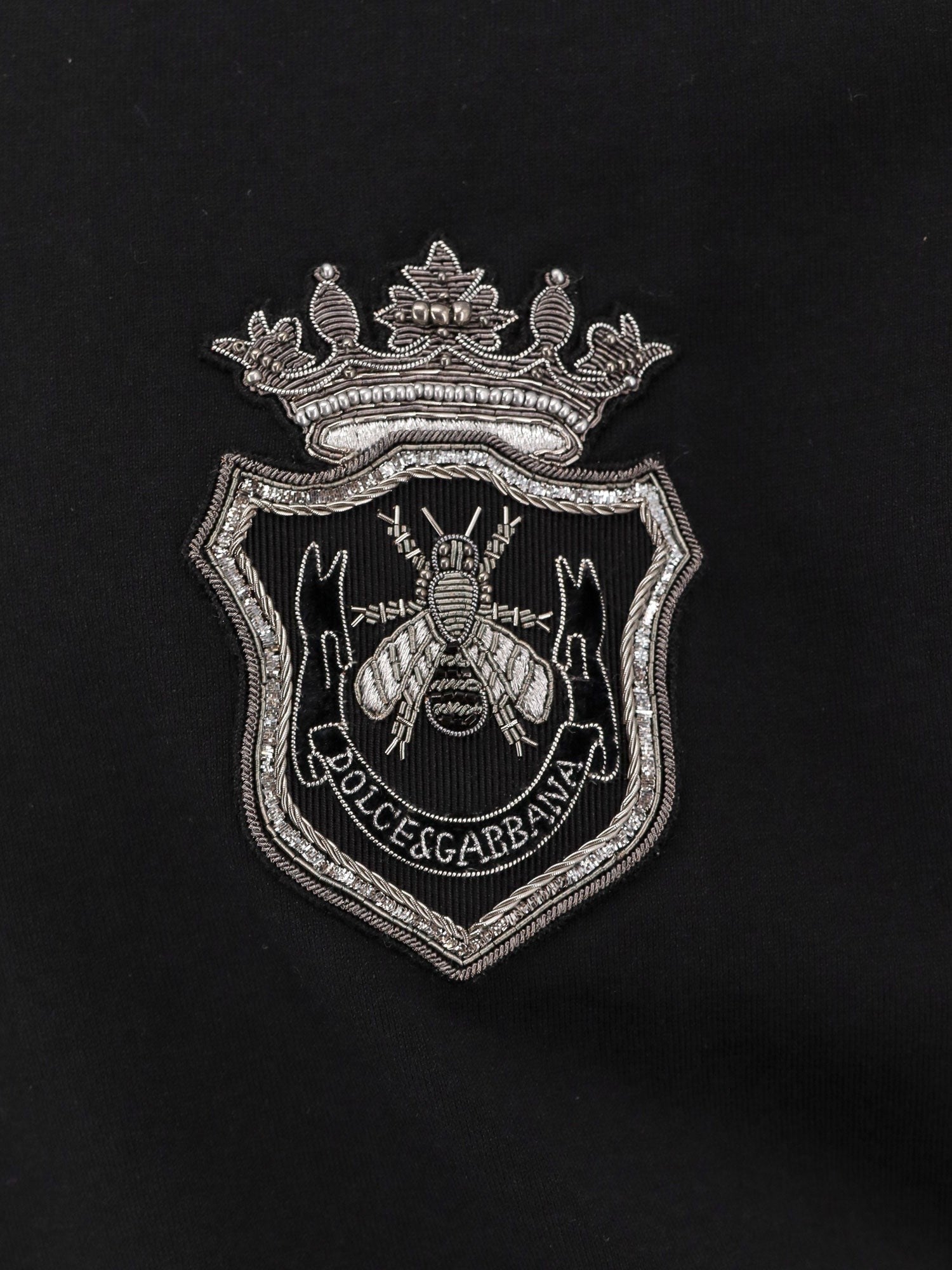 Dolce & Gabbana Cotton t-shirt with hand-embroidered patch