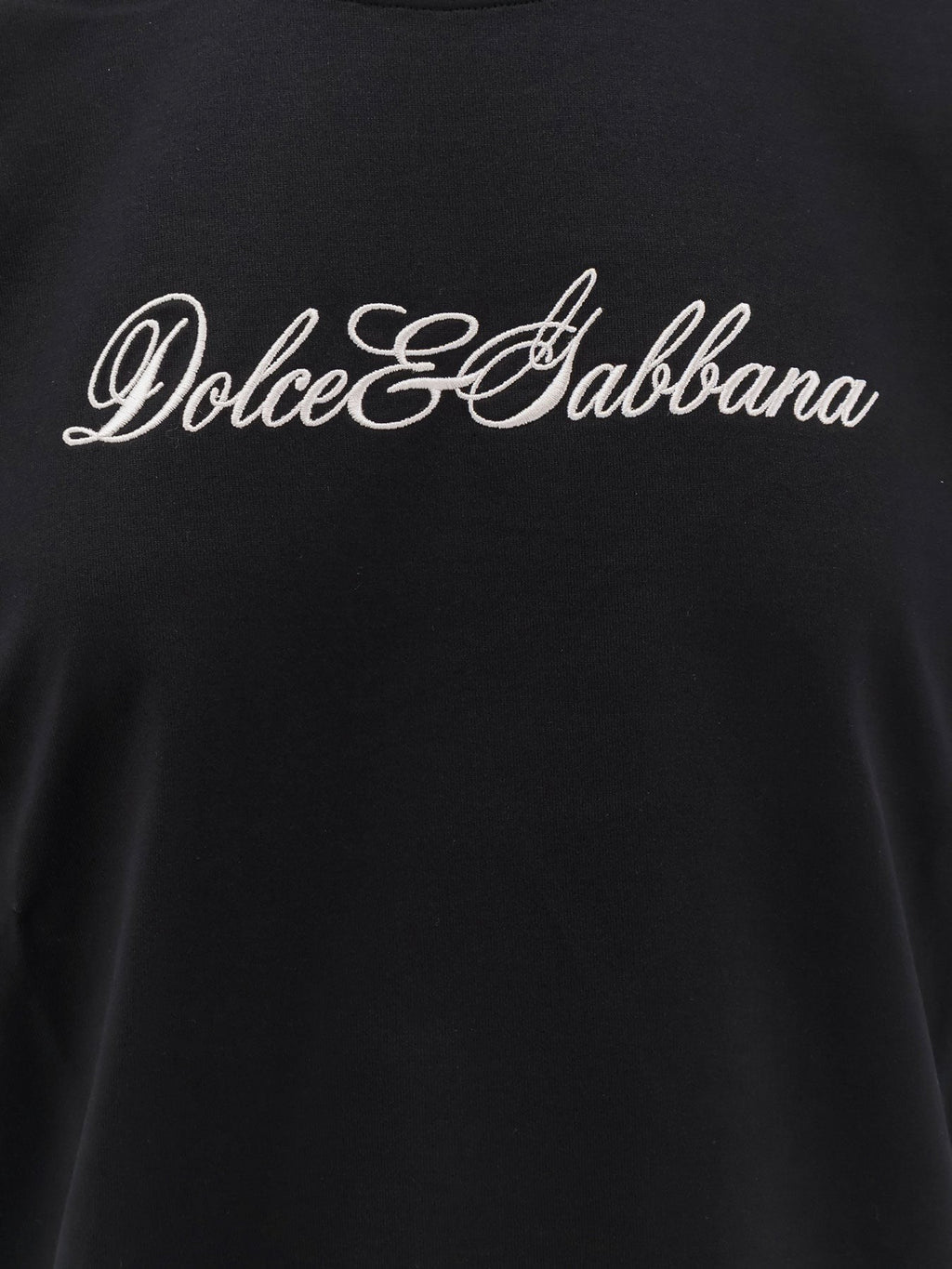 Dolce & Gabbana Pamut póló csipkés részletekkel