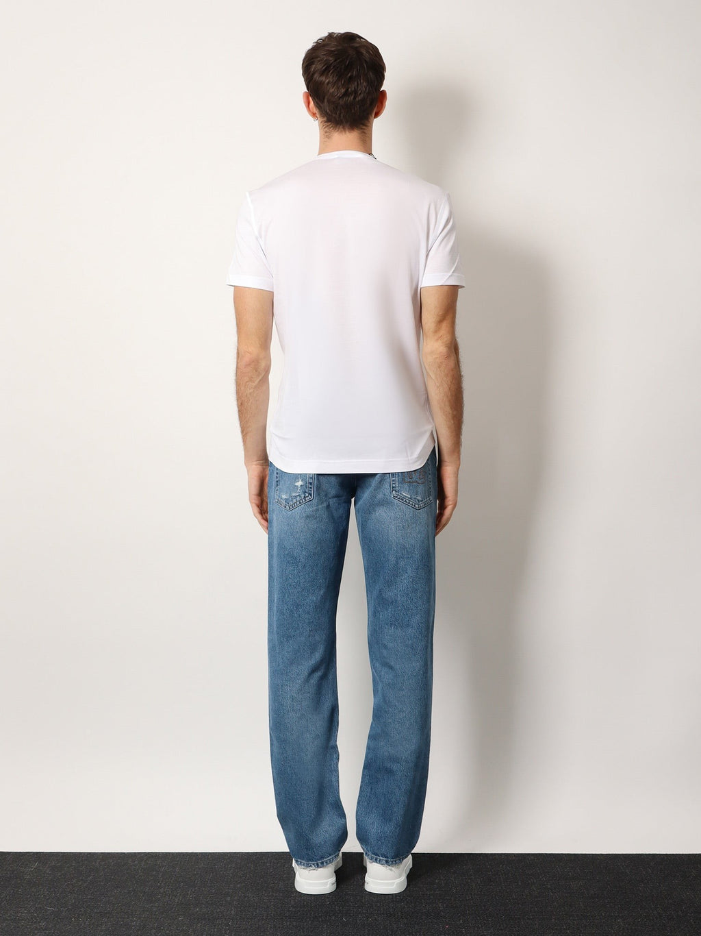 Dolce & Gabbana Cotton t-shirt with metal logo patch