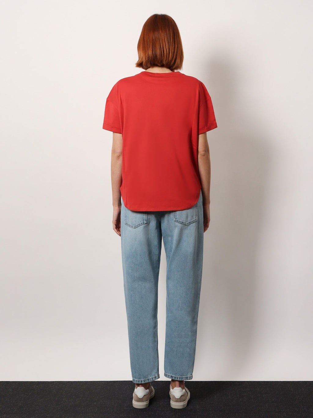 Brunello Cucinelli Bomulds-T-shirt med Monili-detalje