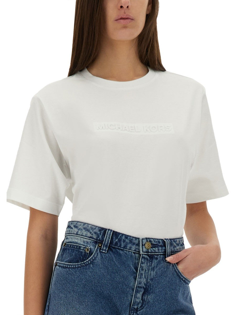 Michael By Michael Kors ΒΑΜΒΑΚΕΡΟ T-SHIRT
