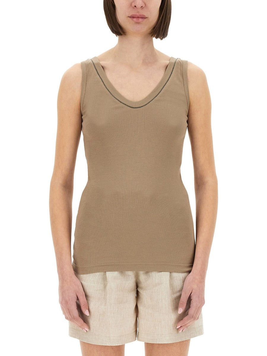 Brunello Cucinelli BAUMWOLL-TANKTOP