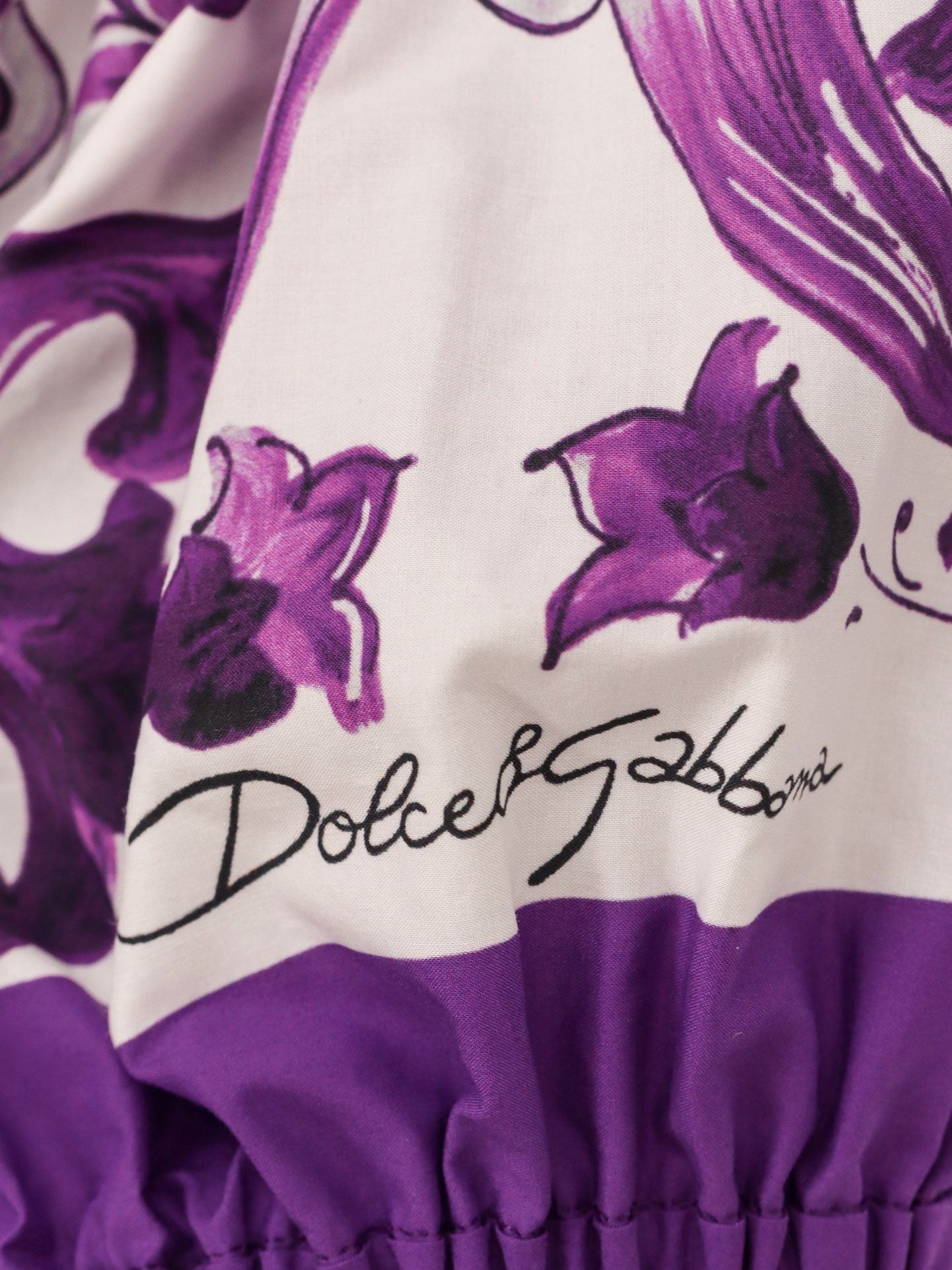 Dolce & Gabbana Pamut top Maiolica mintával