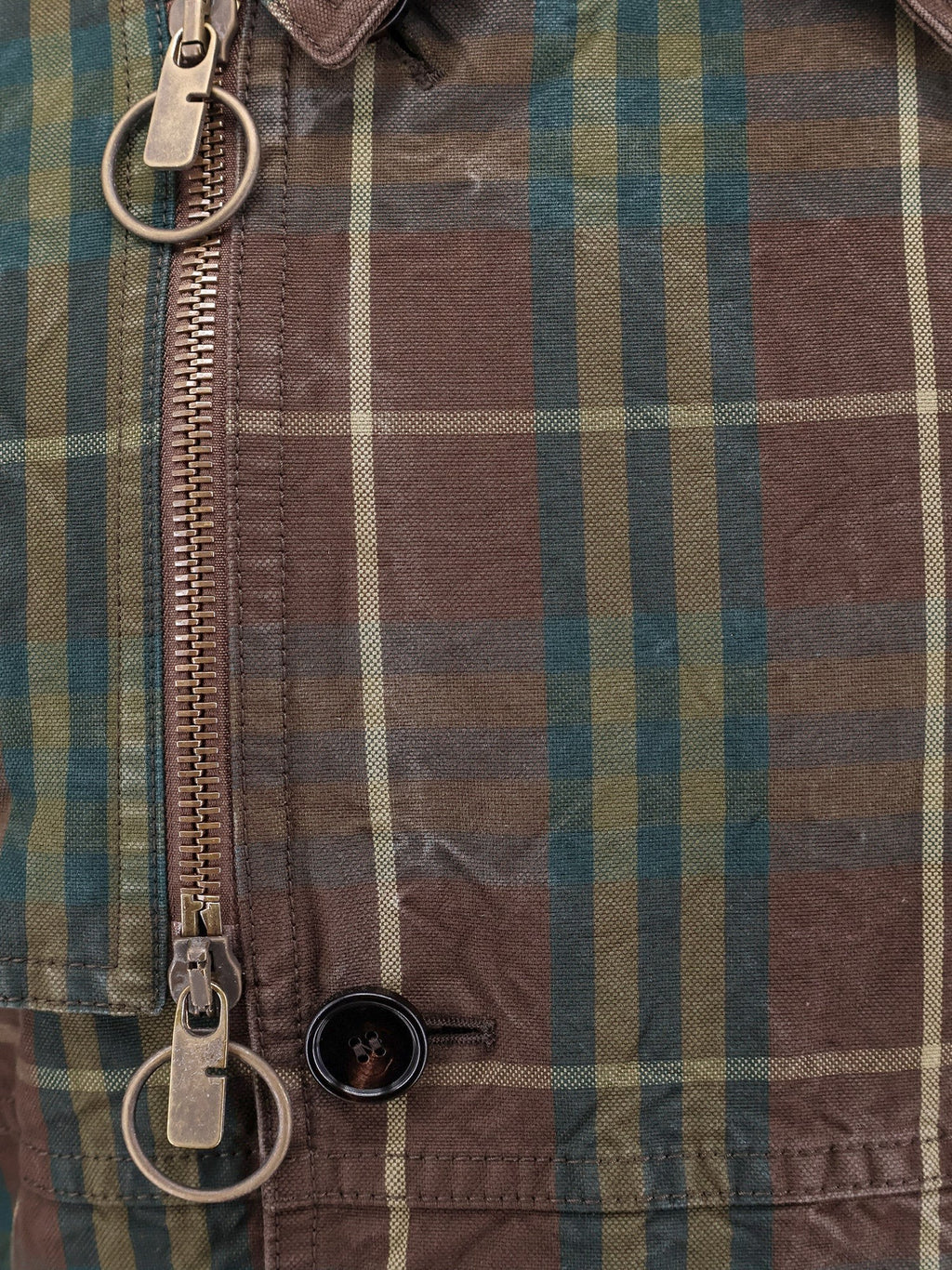 Burberry Trenchcoat i bomull med rutete motiv