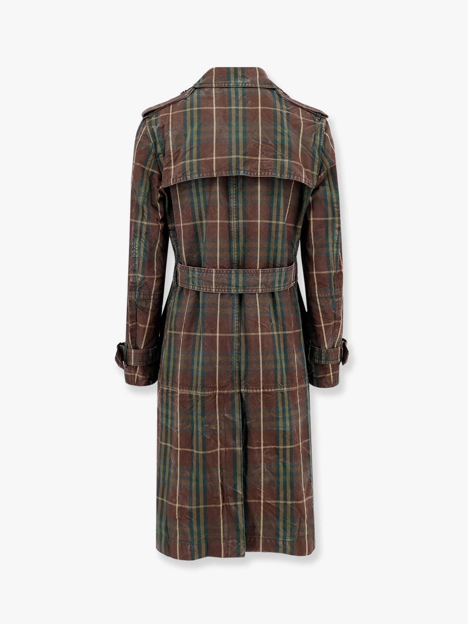 Burberry Trench de algodão com padrão Check