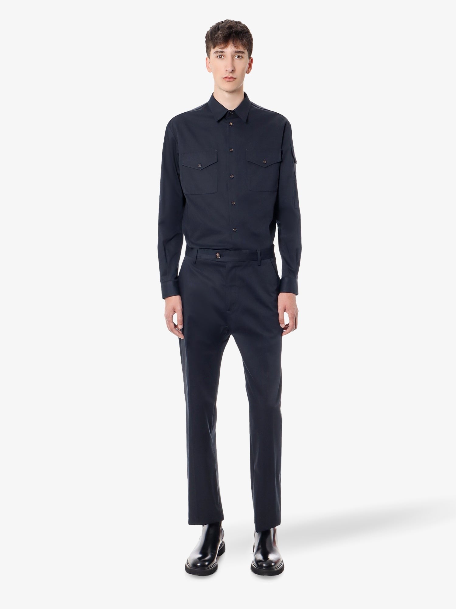 Alexander Mcqueen Pantalon en coton avec détail logo