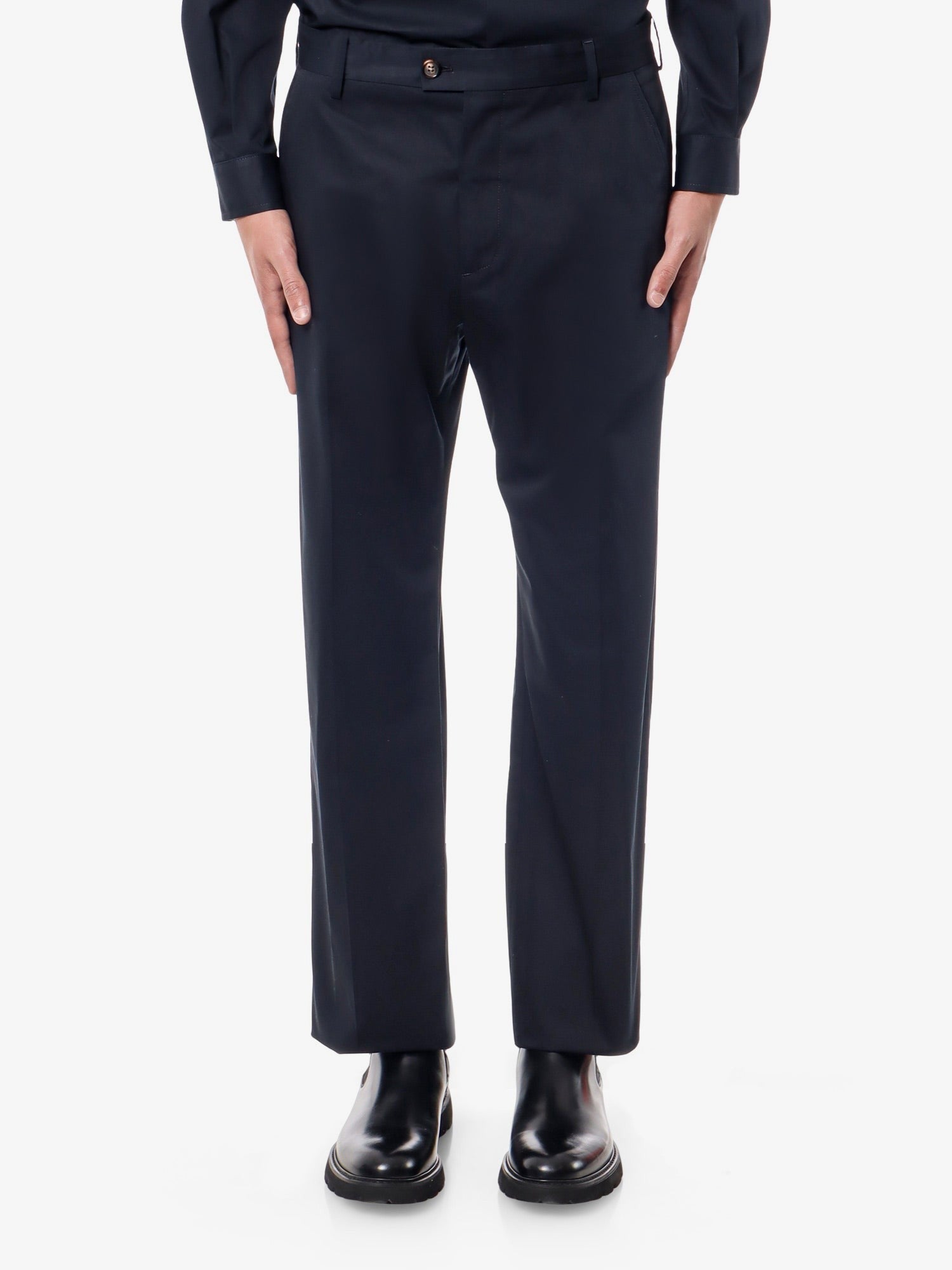 Alexander Mcqueen Pantalon en coton avec détail logo