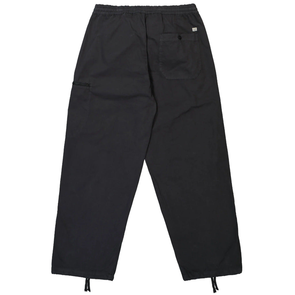 Back pocket detail on the CP Company black Microreps loose cargo pants