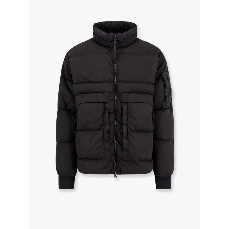 CP Company Nycra-R jacket with hidden hood, front view.
