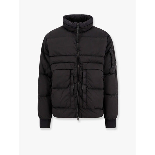 CP Company Nycra-R jacket with hidden hood, front view.
