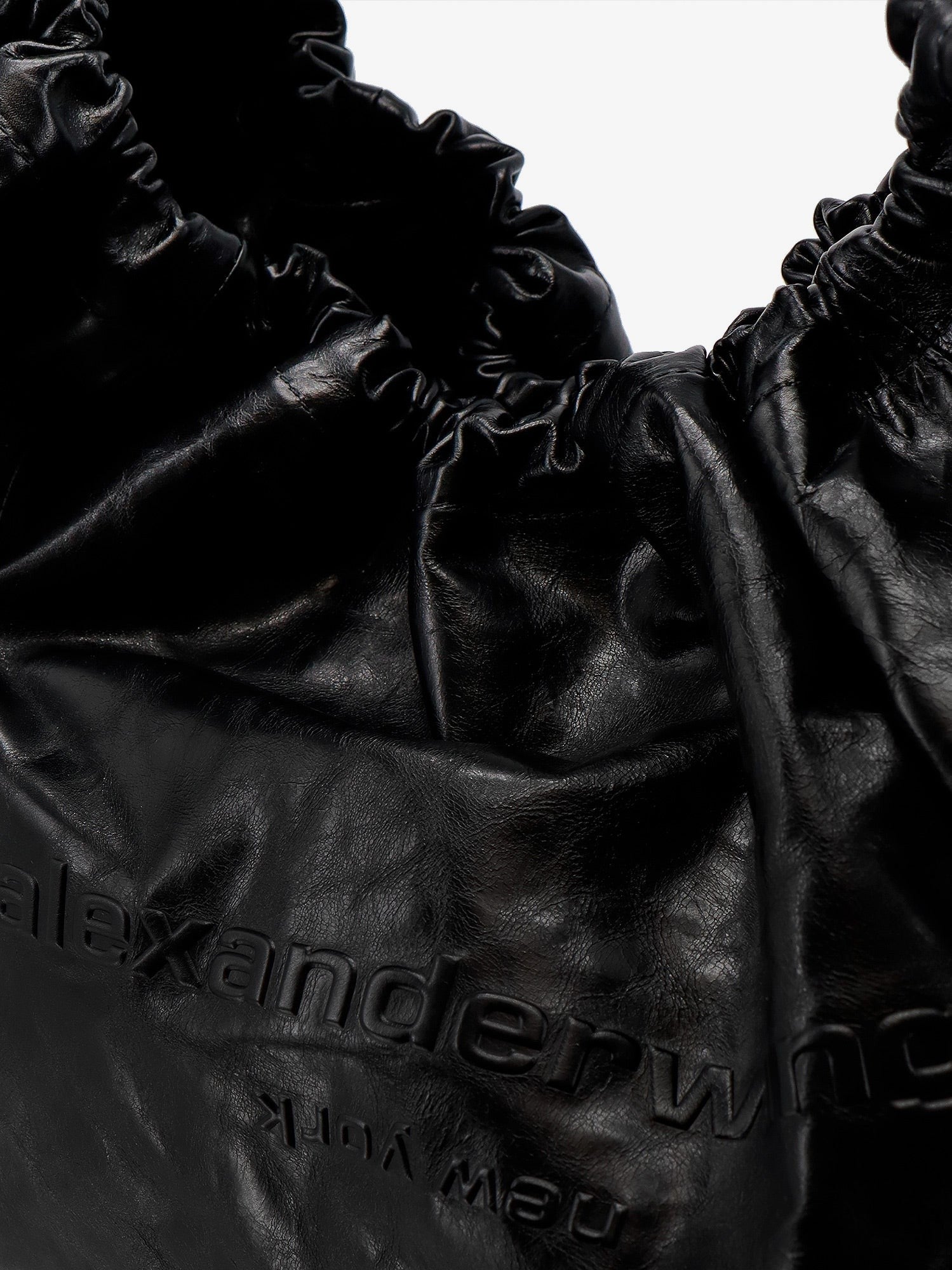 Alexander Wang Repedezett hatású bőr nagyméretű válltáska