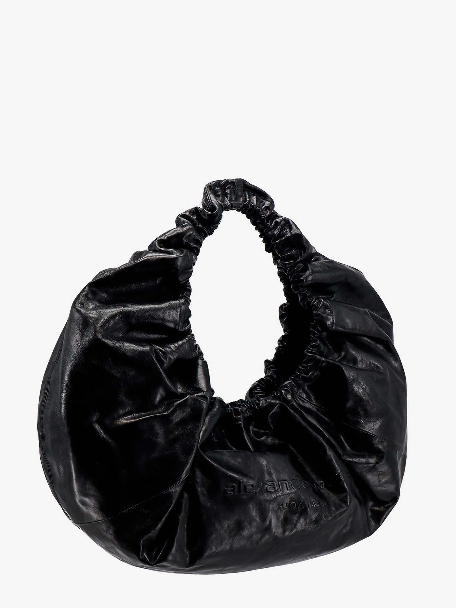 Alexander Wang Repedezett hatású bőr nagyméretű válltáska