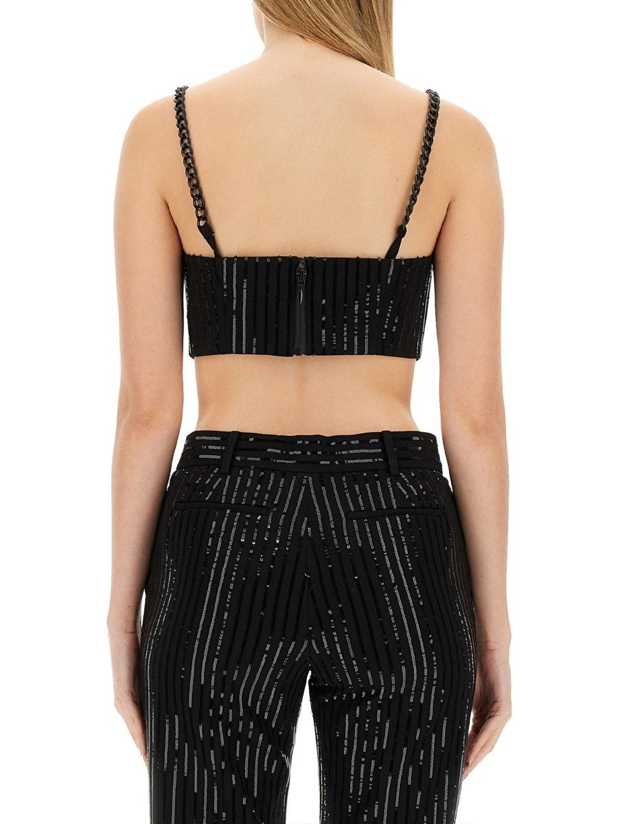 Michael By Michael Kors CREPE BUSTIER TOP