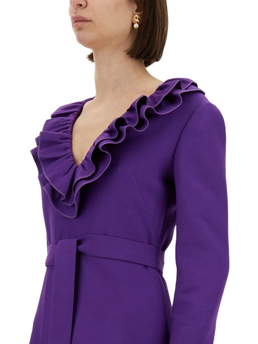 Valentino CRÊPE-COUTURE KURZES KLEID
