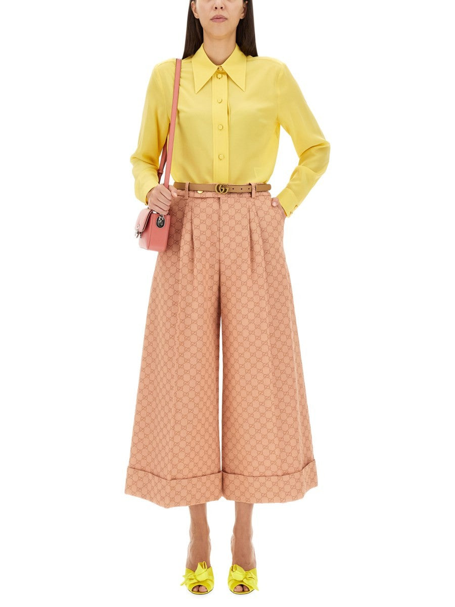 Gucci CREPE DE CHINE AND SILK SHIRT
