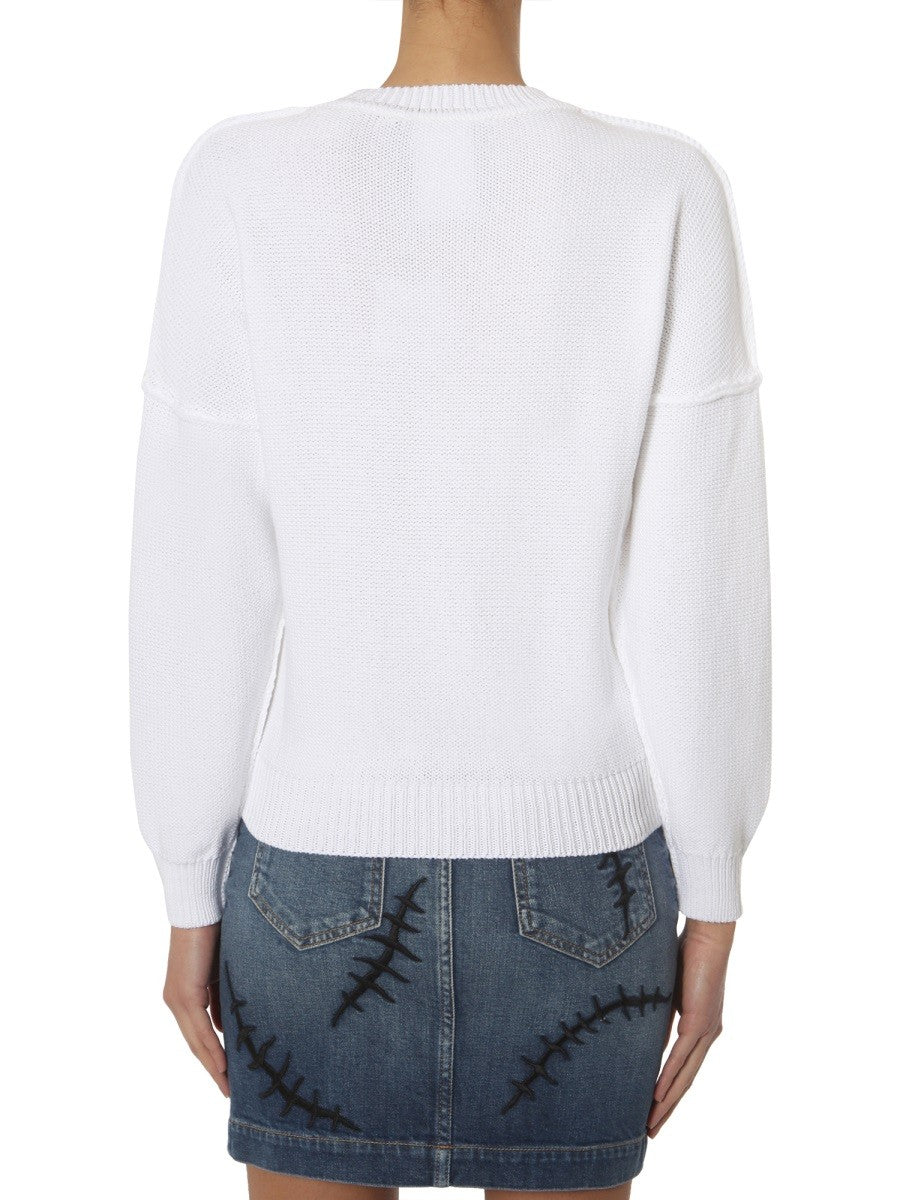 Moschino TRÖJA MED RUND HALS