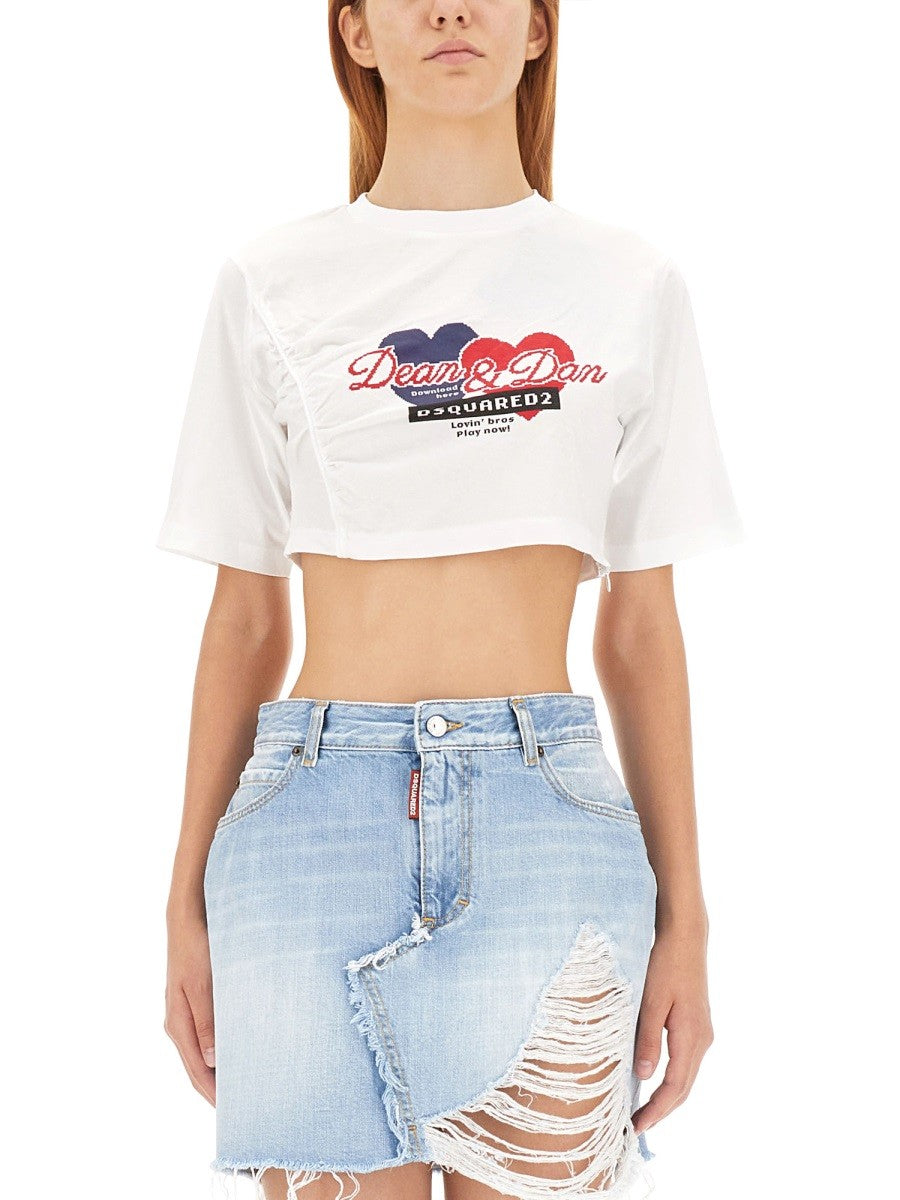 Dsquared2 CROPPED FIT T-SHIRT