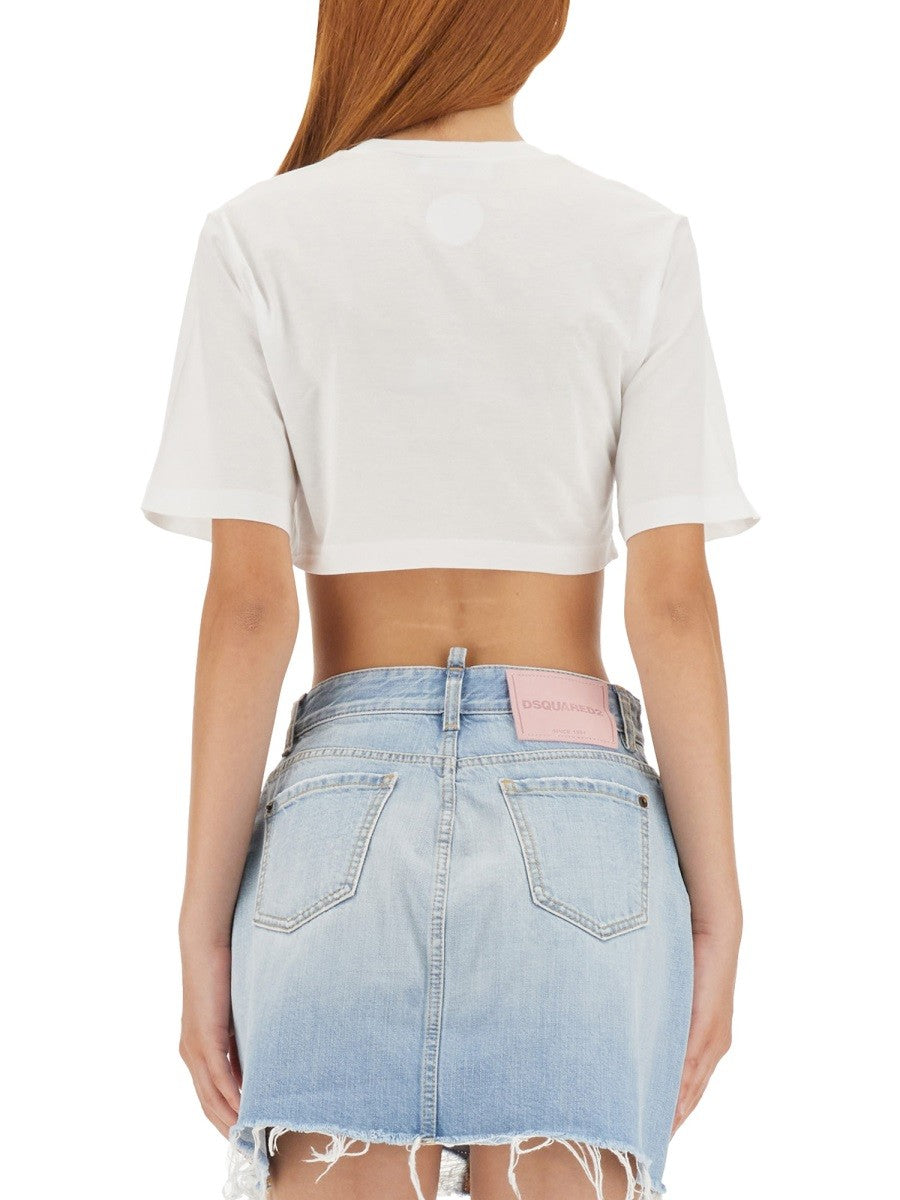 Dsquared2 CROPPED FIT T-SHIRT