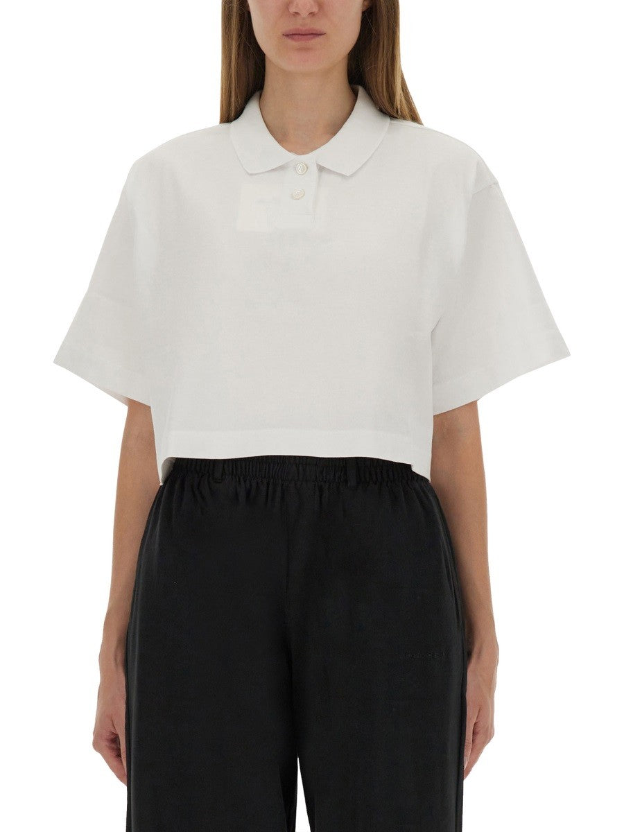 Alexander Wang SKRAĆENA POLO MAJICA OD ŽERSEJA