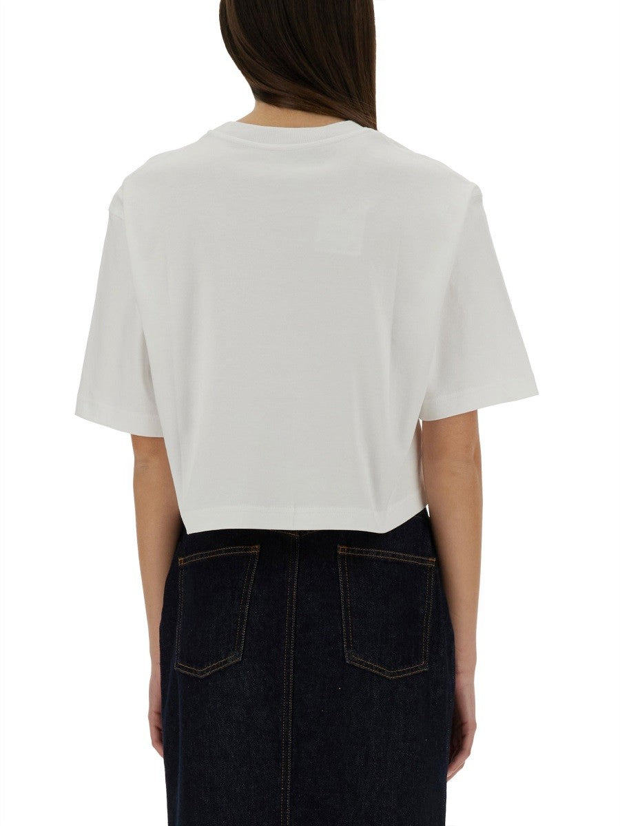 Moschino CROPPED T-SHIRT "TEDDY BEAR"