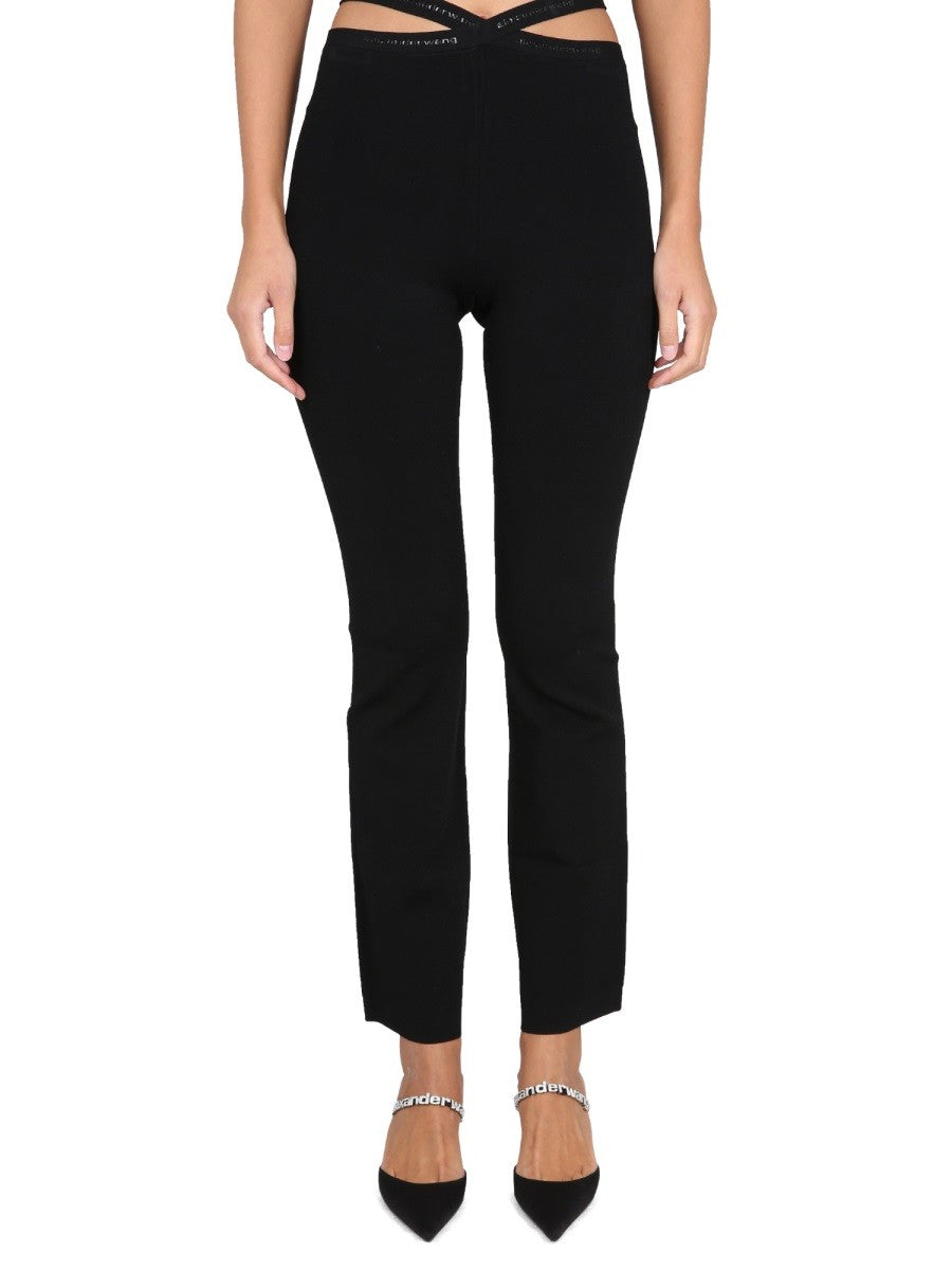 Alexanderwang.T KRYSSLEGGINGS MED LOGO