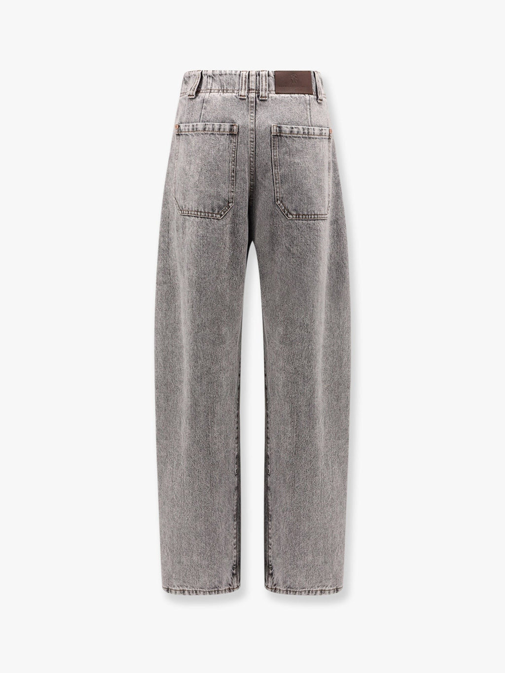 Brunello Cucinelli Jeans cinzentos curvos de ganga